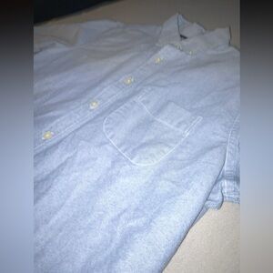 Aeropostale Light Blue Patterned Shirt